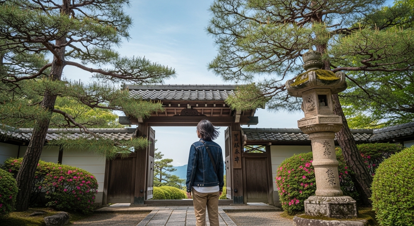 薩摩藩の歴史を巡る観光を象徴する、仙巌園から望む桜島と島津家ゆかりの歴史的景観。