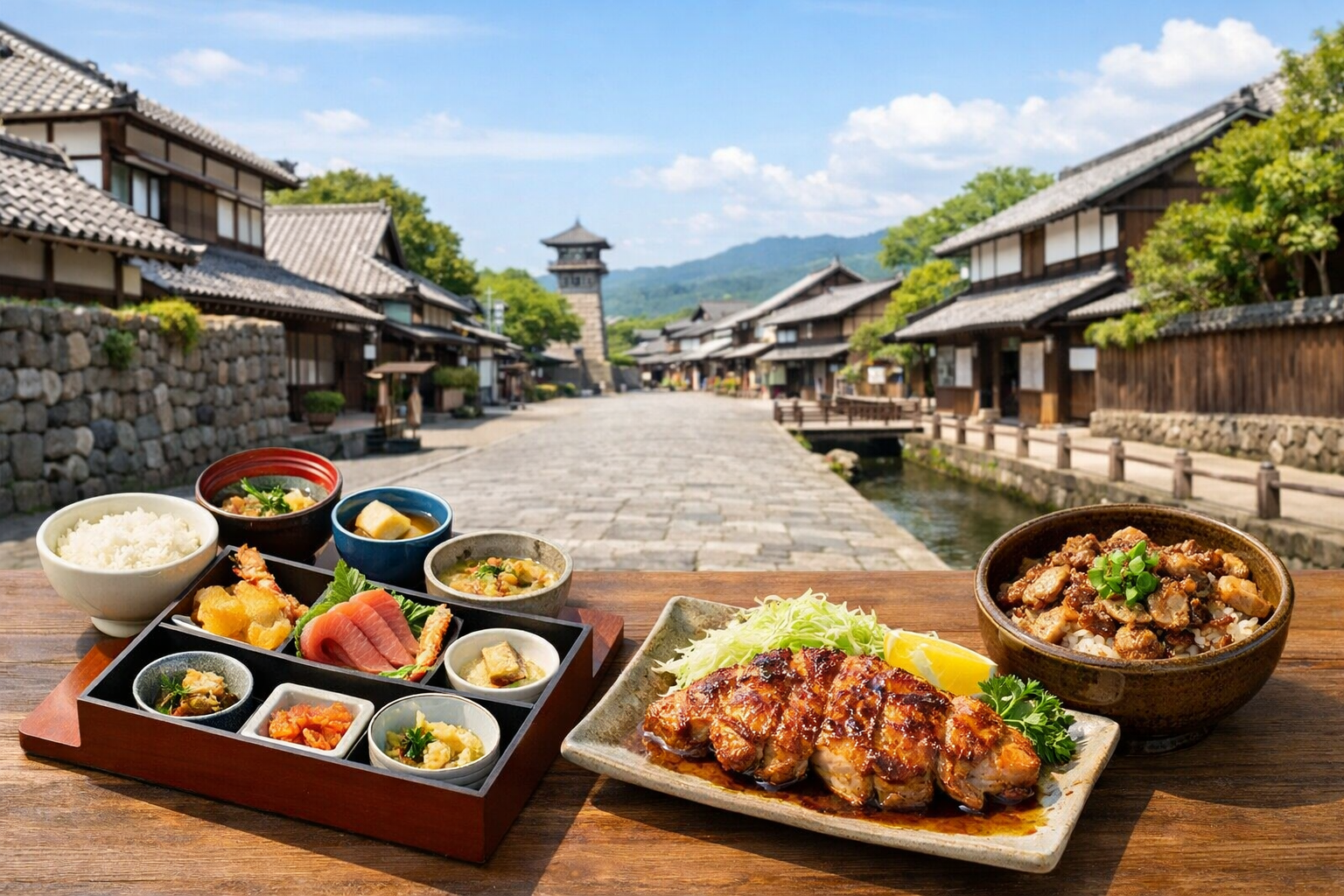 出水のおすすめランチでまず押さえたい名店と名物: 出水で人気のランチ店と名物料理を紹介するメインビジュアル