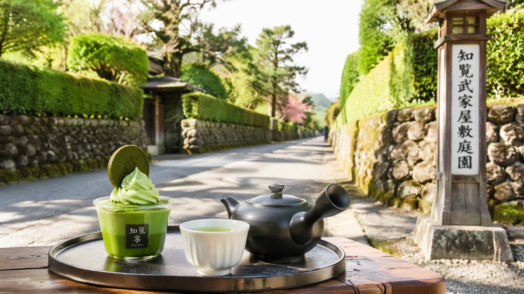 知覧茶スイーツと古民家カフェで休憩する知覧観光のイメージ