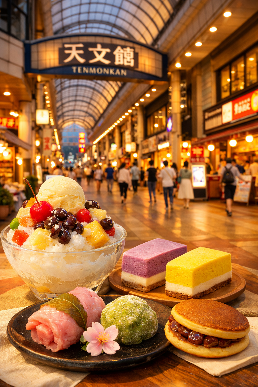 天文館の名物スイーツをまとめたアイキャッチ画像