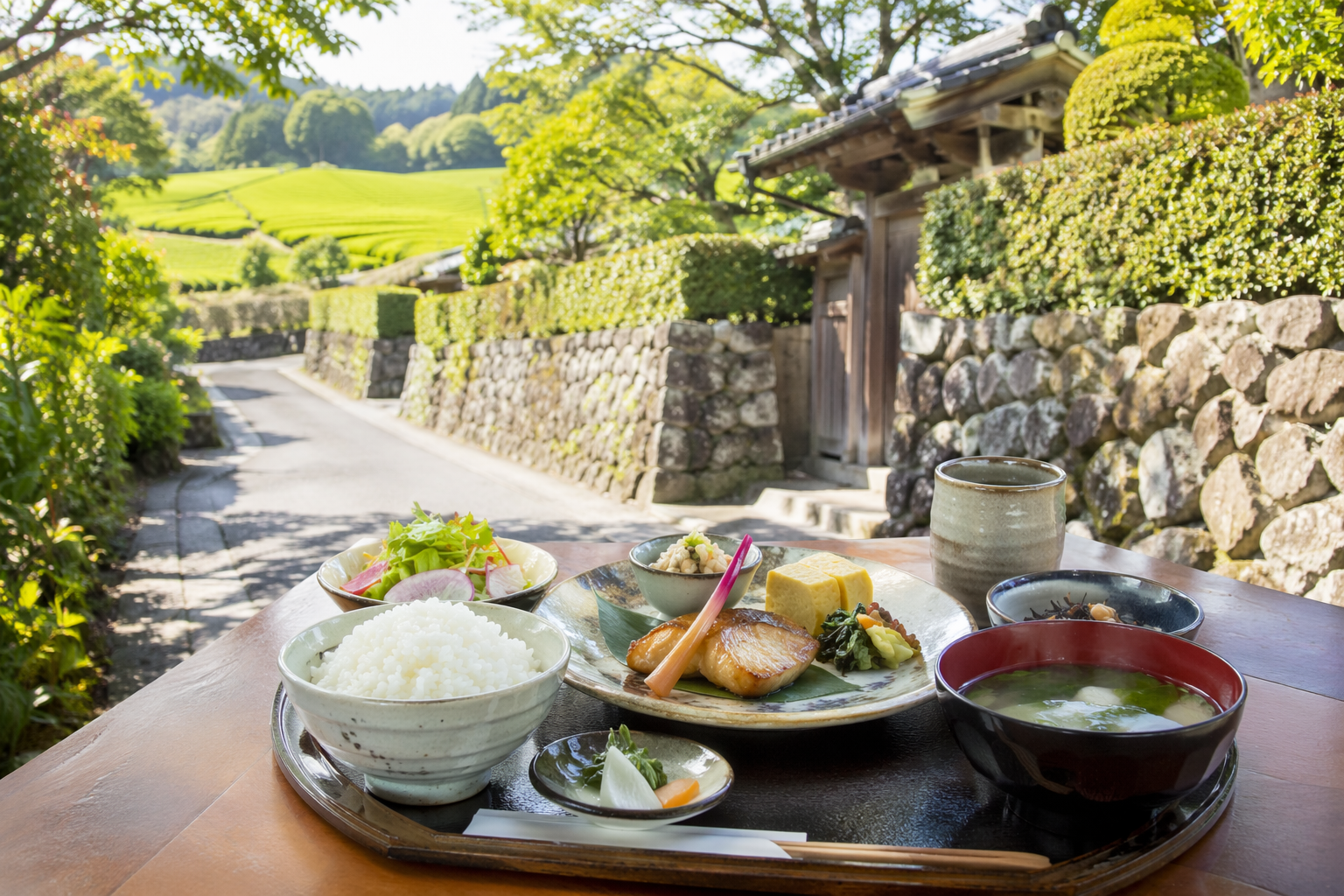 知覧観光と人気ランチを組み合わせたモデルコースのイメージ