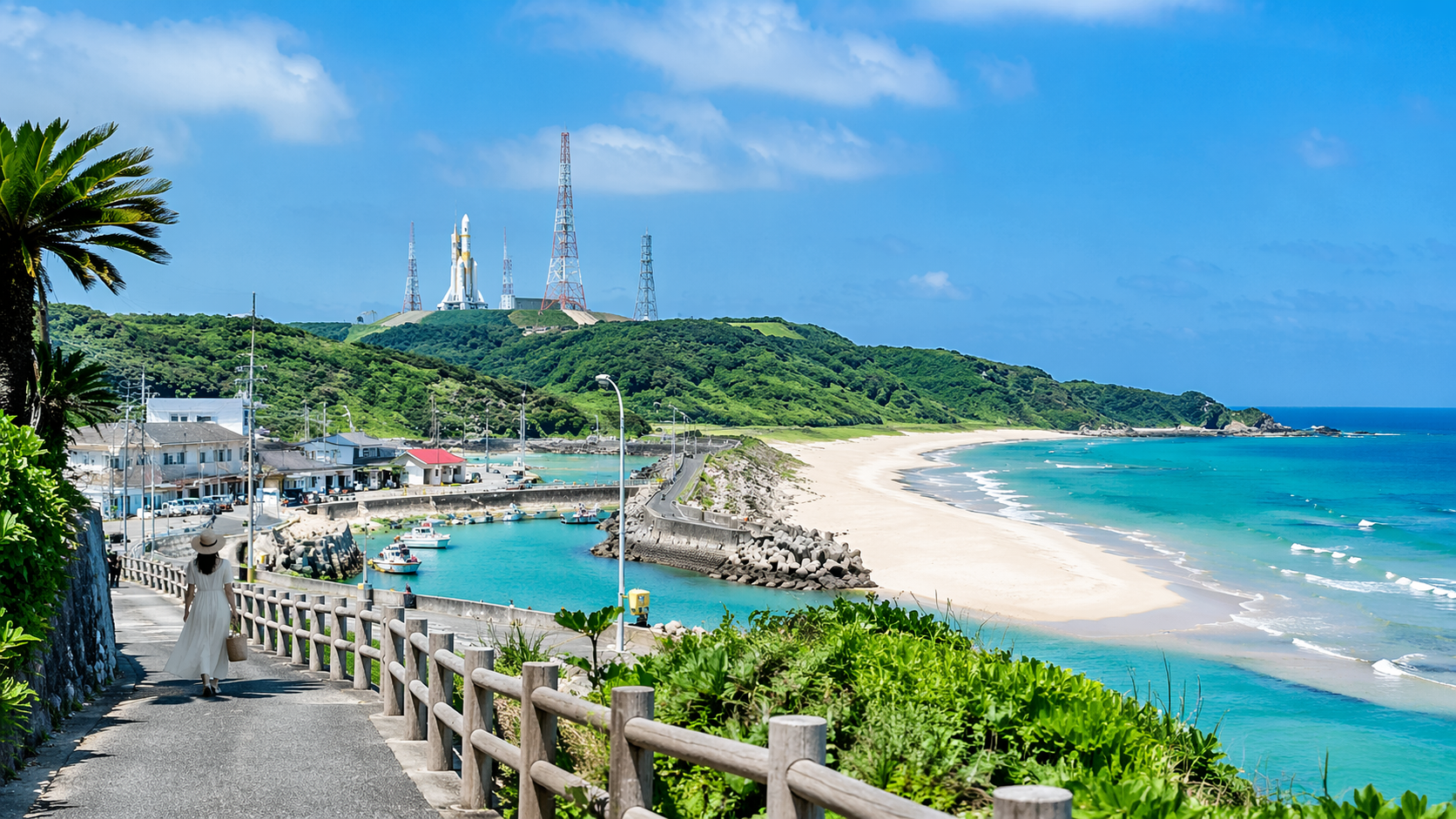 種子島の車なし観光はできる？結論と失敗しない考え方：種子島で車なし旅を考える人に向けた島の全景イメージ