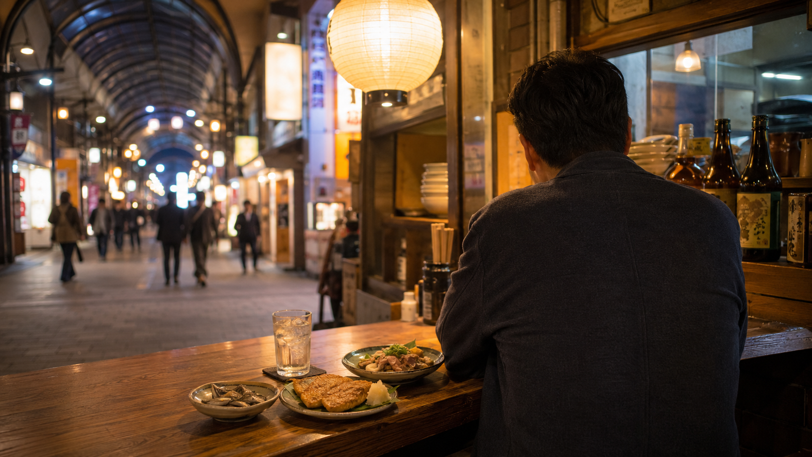 鹿児島で出会いのある一人飲みスポットを楽しむ夜の雰囲気